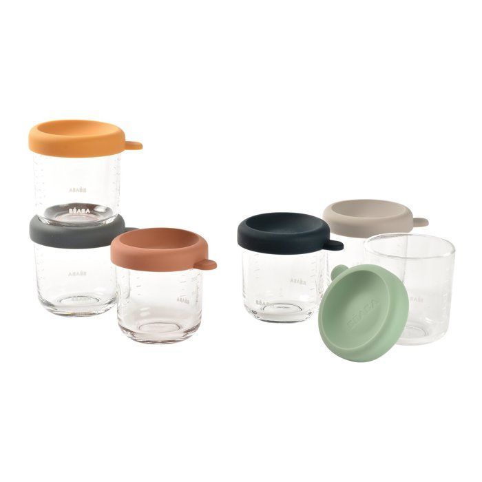 BEABA Sunrise 6-teiliges Glas-Geschenkset (250 ml)