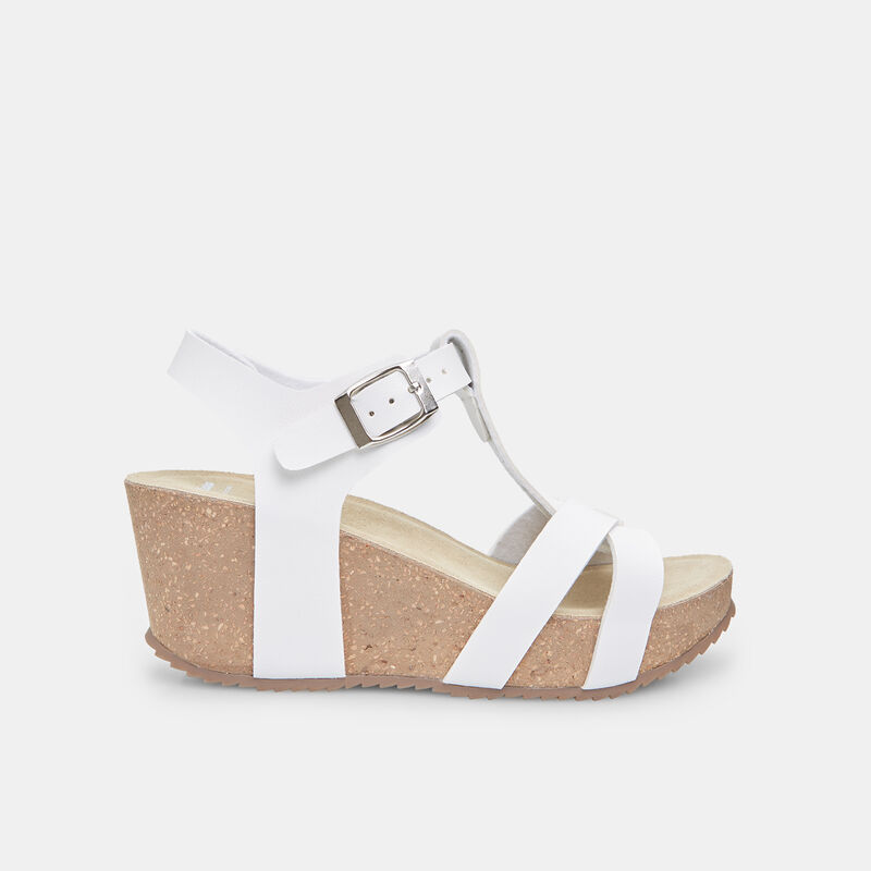 Sandały damskie BATA na koturnie 6 cm