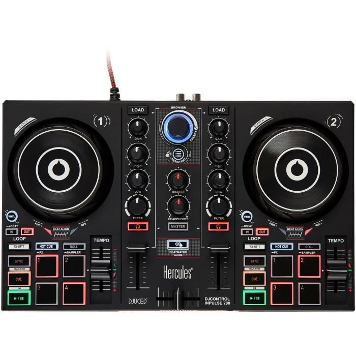HERCULES DJLEARNING KIT MK2 - Kit DJ tout-en-un pour apprendre à mixer - Logiciels et tutoriels inclus