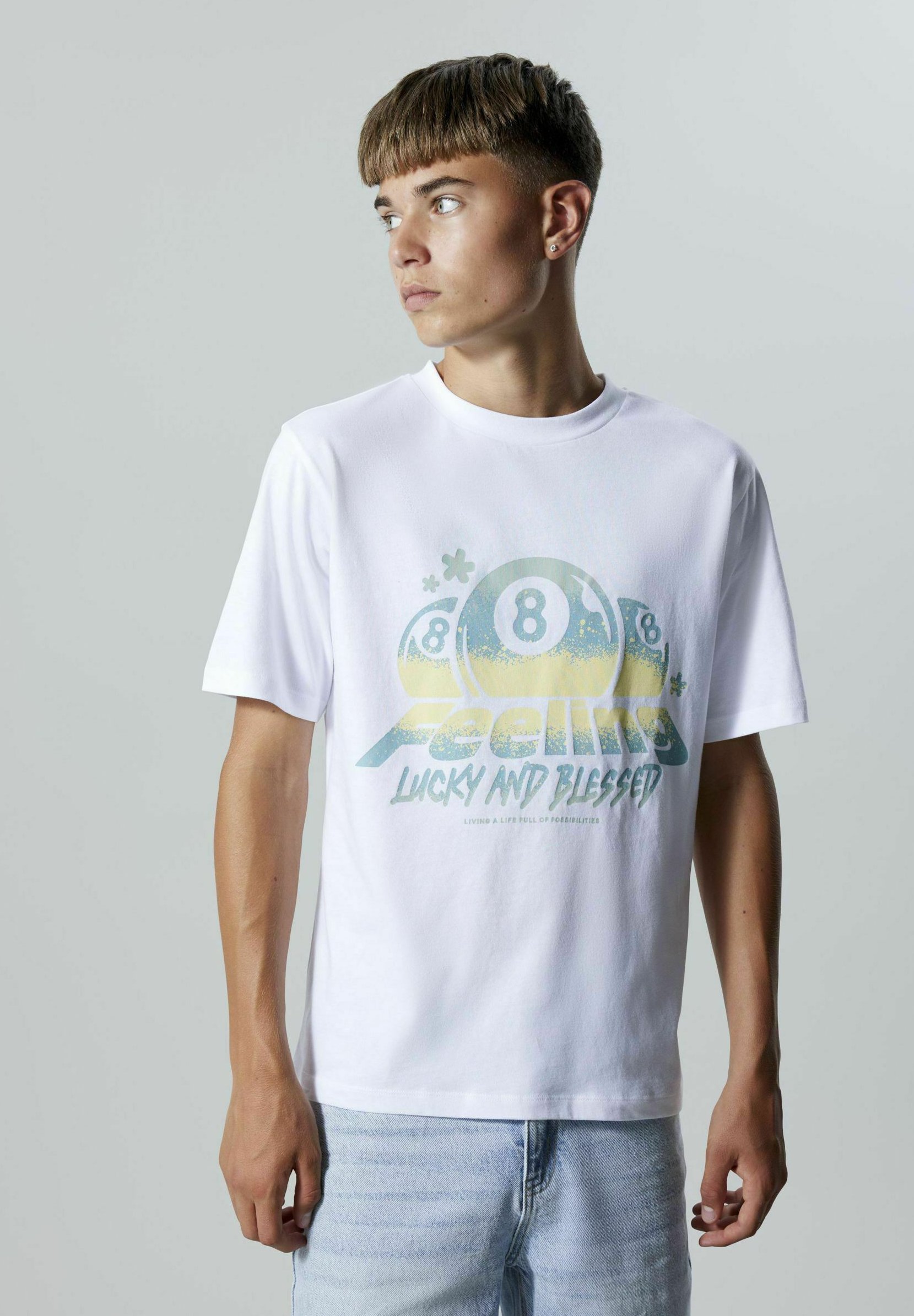 T-shirt LMTD Print - bianco brillante