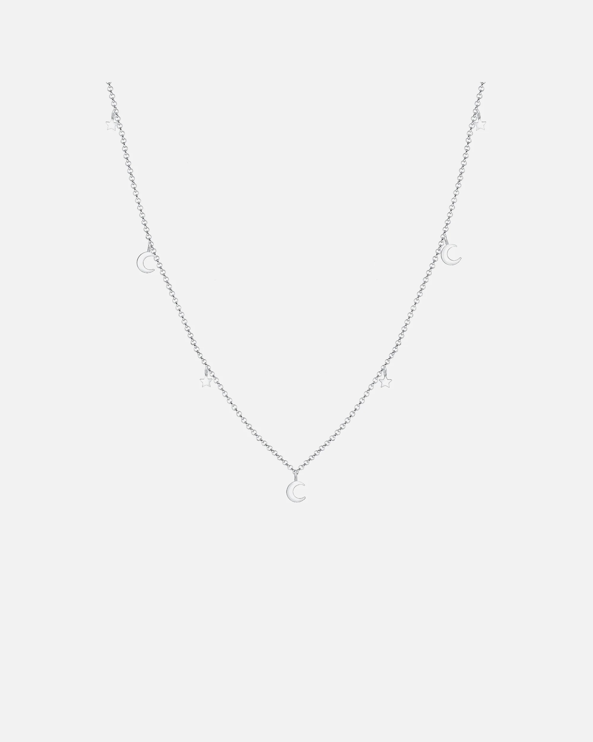 Elli Femme Demi-Lune Étoile en Argent Sterling (925/1000)