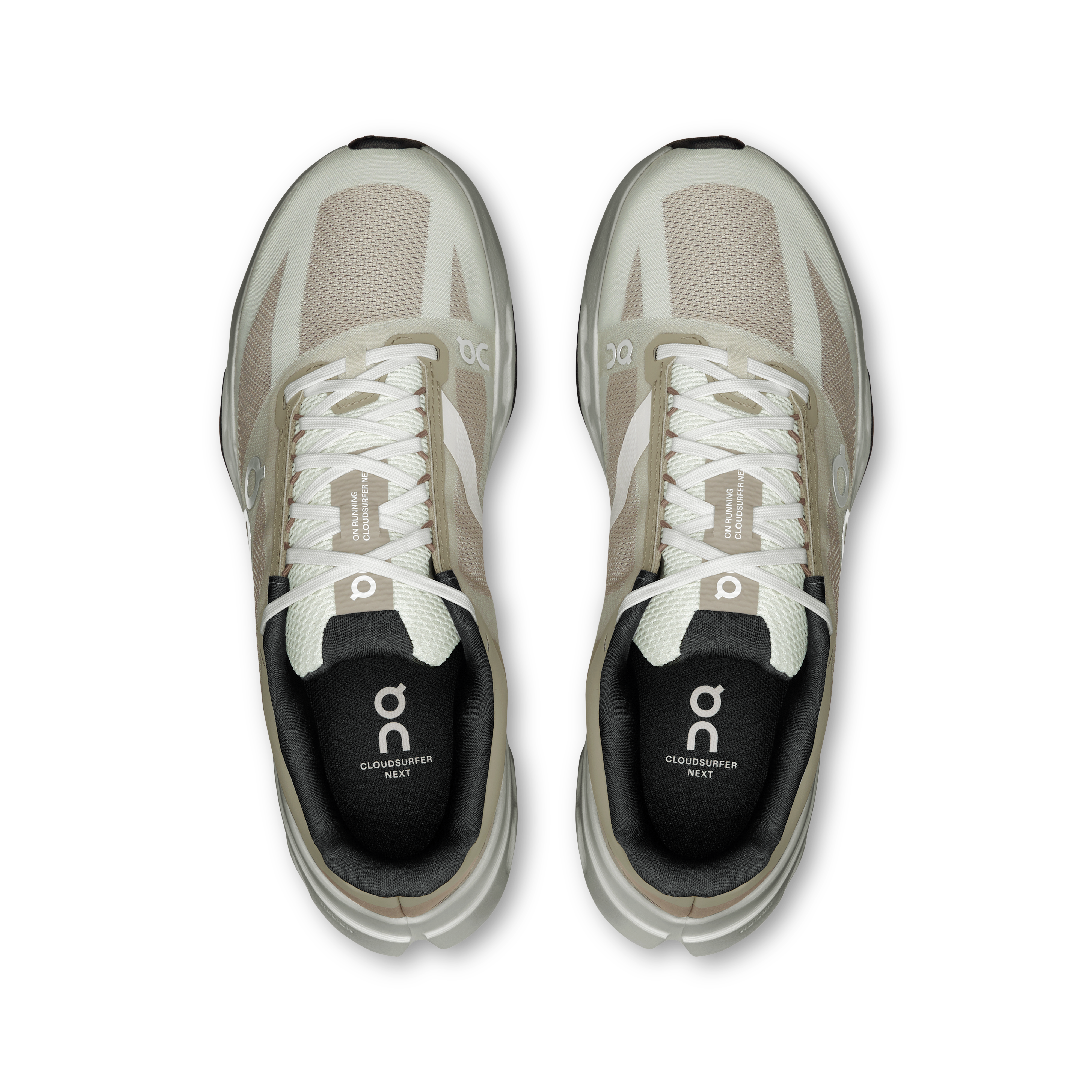 On Zapatillas Cloudsurfer Next Fog para mujer | Marfil