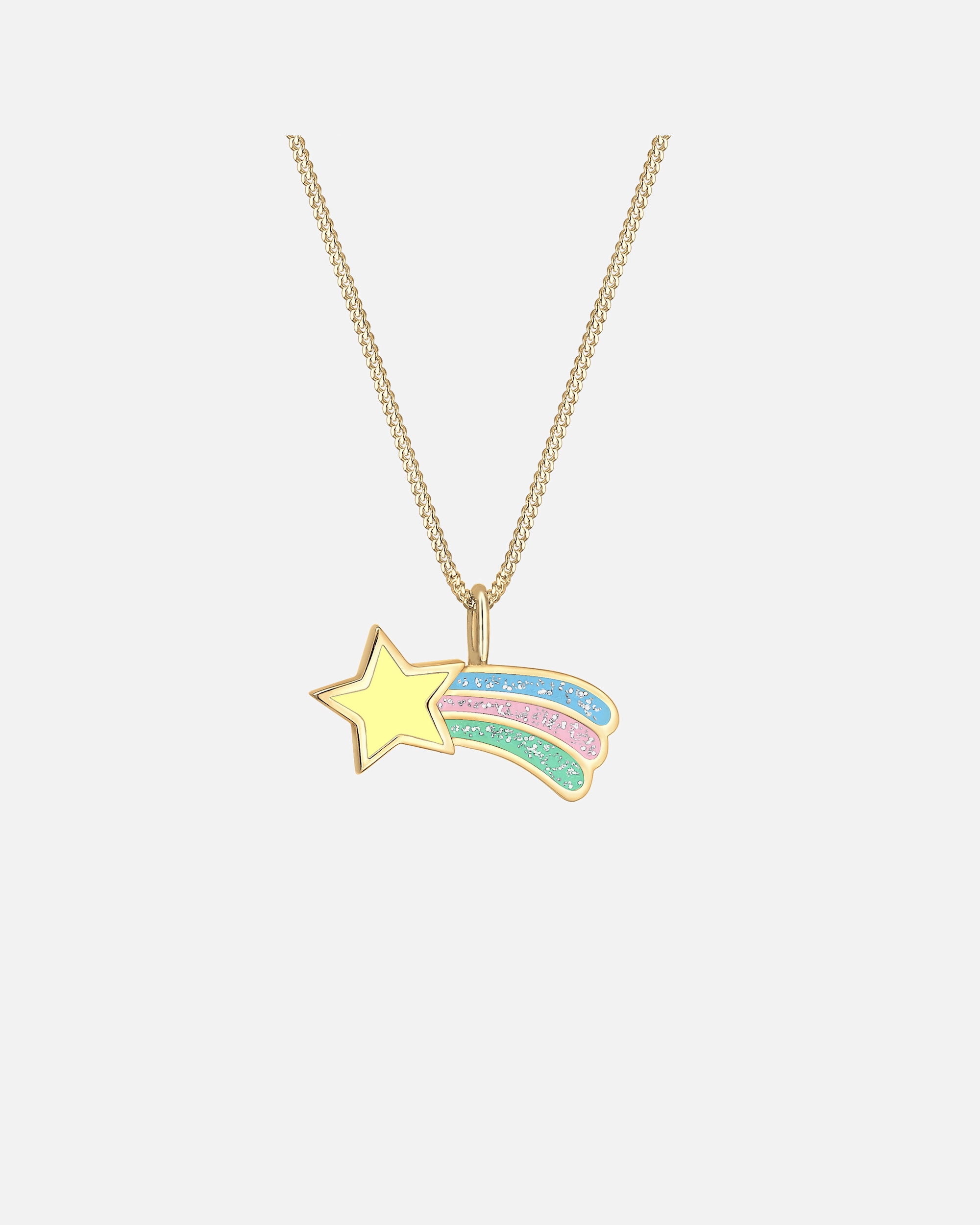 Elli Femme Pendentif Étoile Filante Multicolore - (925/1000) Argent