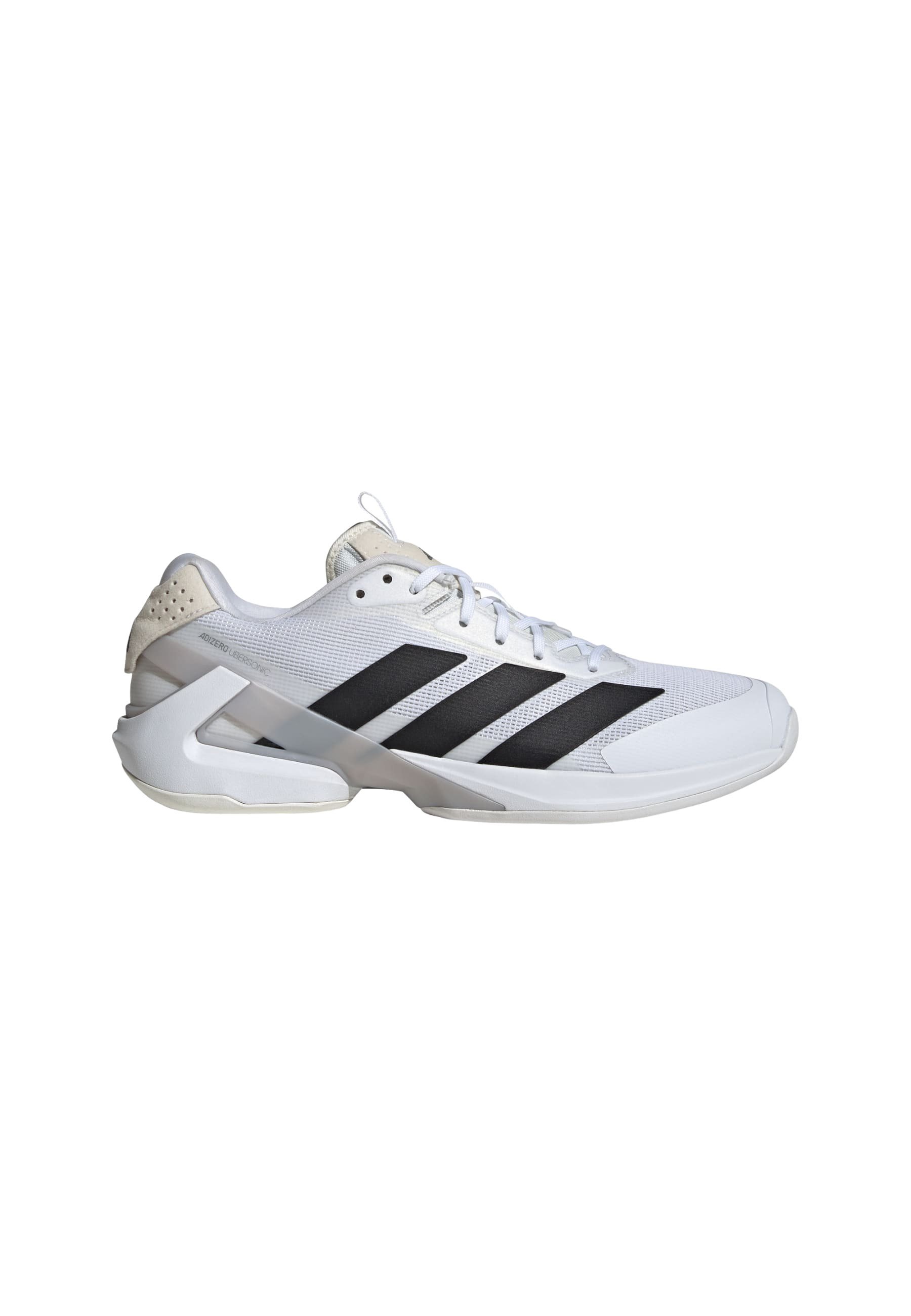 adidas Performance ADIZERO UBERSONIC 5 - Mitmeväljaku tennisejalatsid - pilvevalged, must, metallikhõbedased