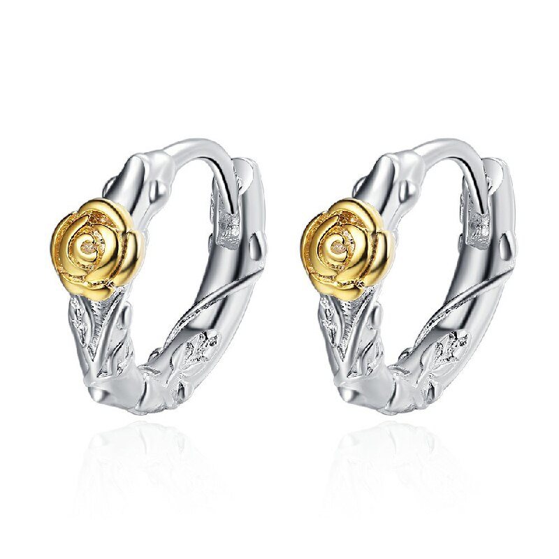 Fashion Drop Earrings – 925 Sterling Silver Jewelry – Flower-shaped Earrings for Women – Wedding, Party, and Engagement Jewelry – Wholesale