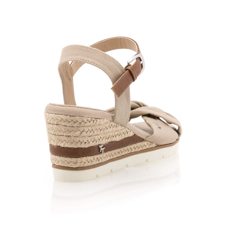 Beige sandaler / åben tå sko til kvinder