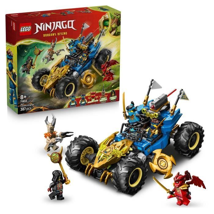 LEGO NINJAGO 71856 Jay's Transforming Car - Building Set for Ages 8+ - Gift