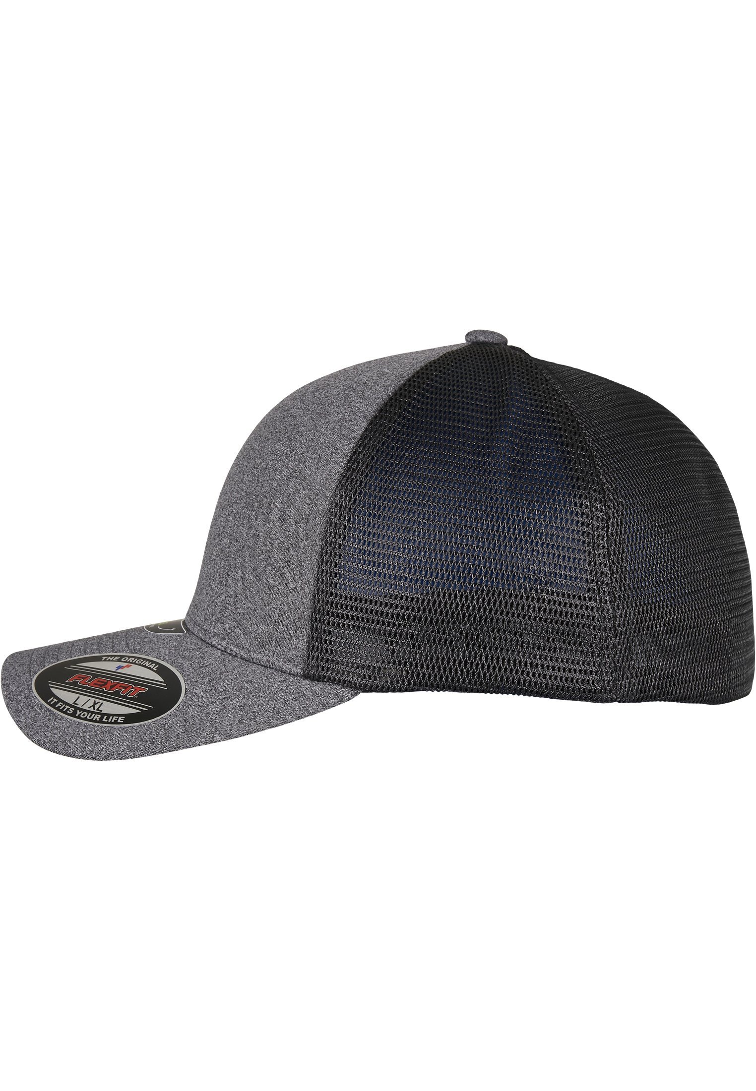 Flexfit TRUCKER UNIPANEL™ - Pet - donkergrijs/zwart