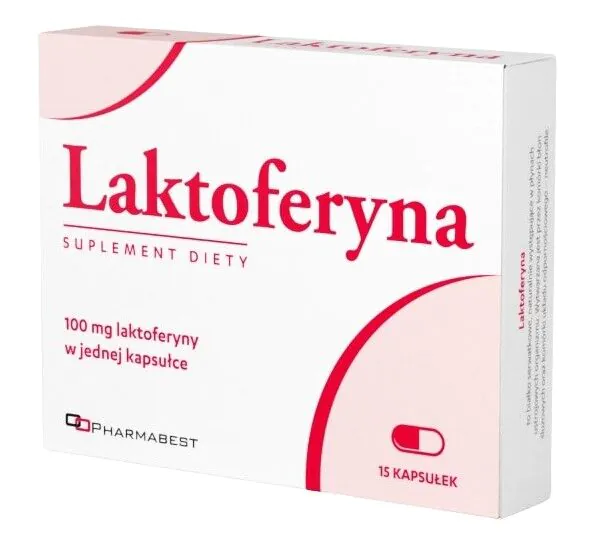 Laktoferyna 100 mg, Suplement diety wzmacniający odporność, Kapsułki