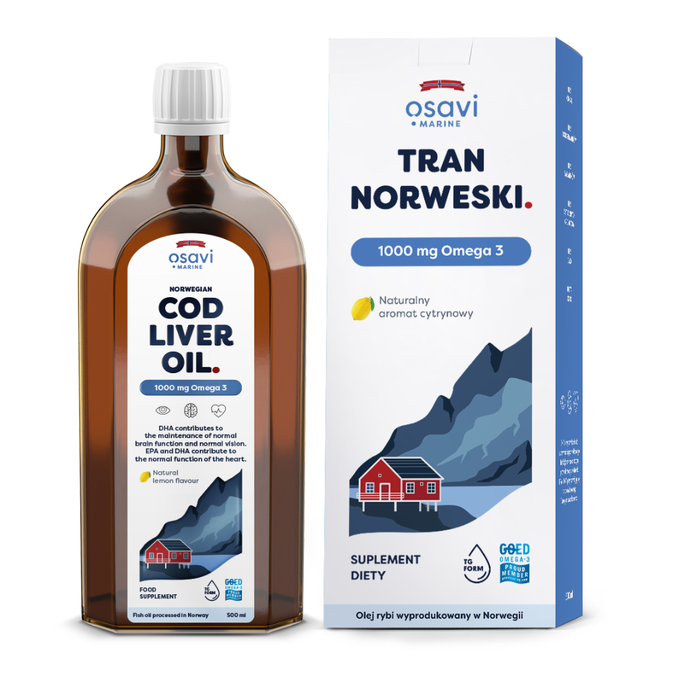 Olio di fegato di merluzzo norvegese Osavi 1000 mg Omega 3