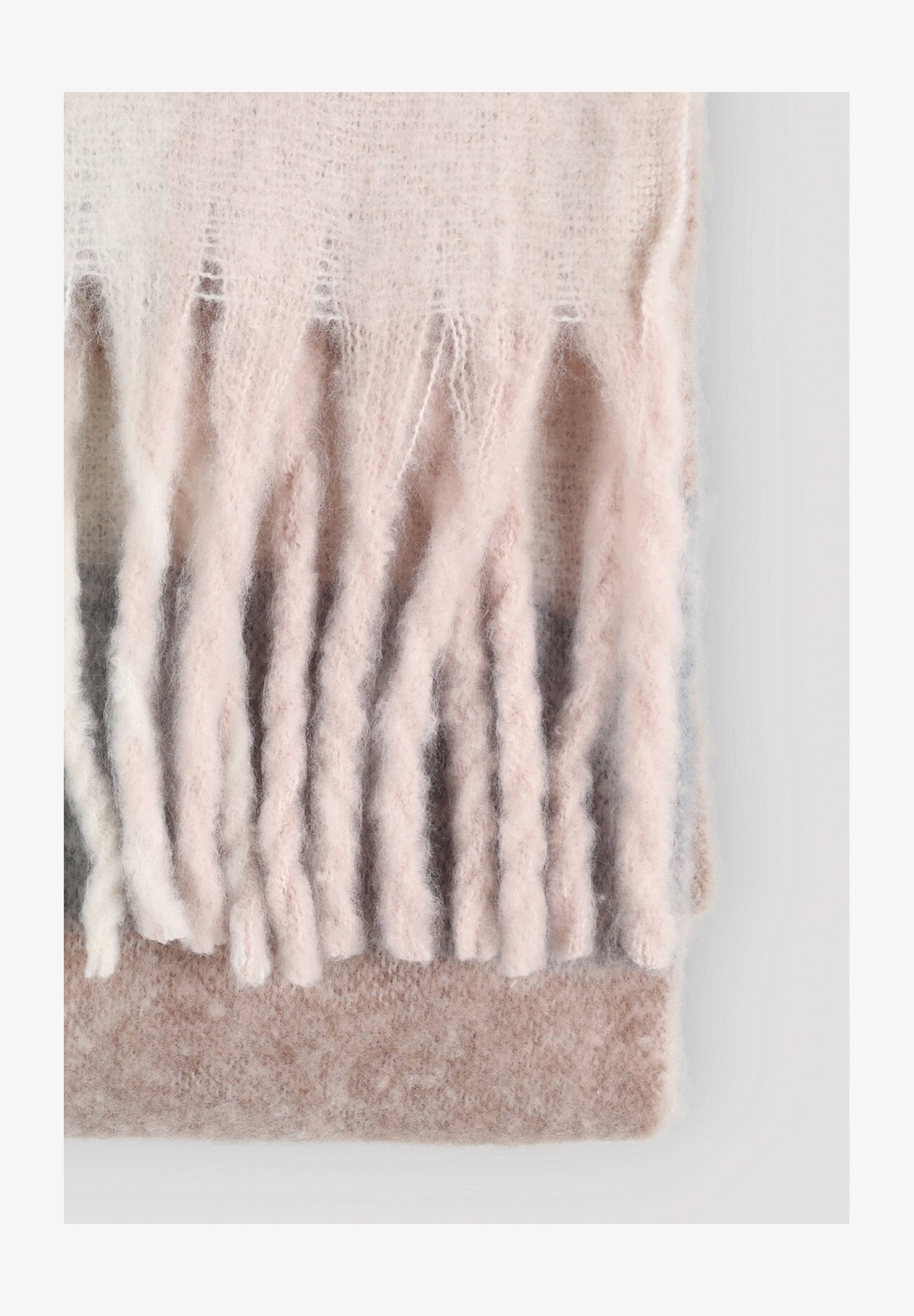 NA-KD CHECKERED - Sjaal - beige