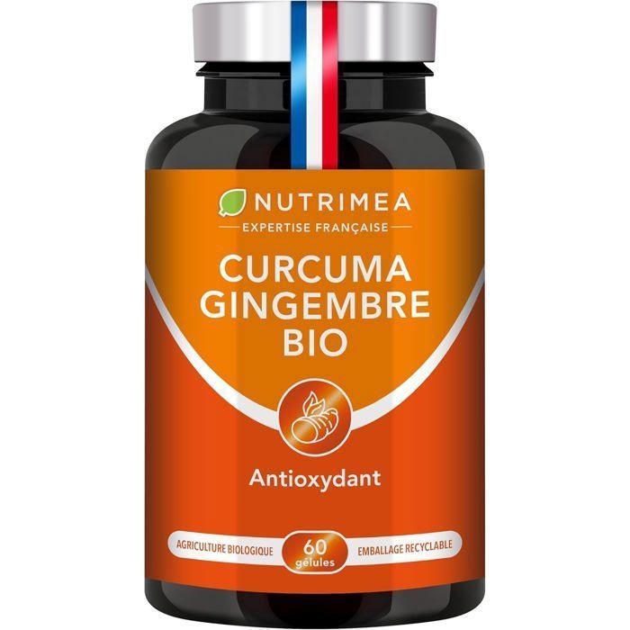 Organic Turmeric and Ginger - Anti-inflammatory & Antioxidant - Joint Pain - Nutrimea
