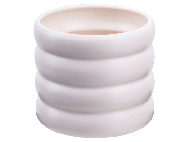 Osłonka na doniczkę Globo ceramiczna beżowa