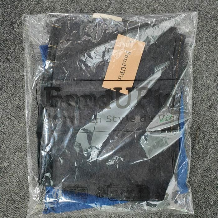 Pack de 2 pantalones vaqueros para hombre, tallas 38-46, corte recto ajustado informal, ajuste regular, resistentes - Negro y azul marino