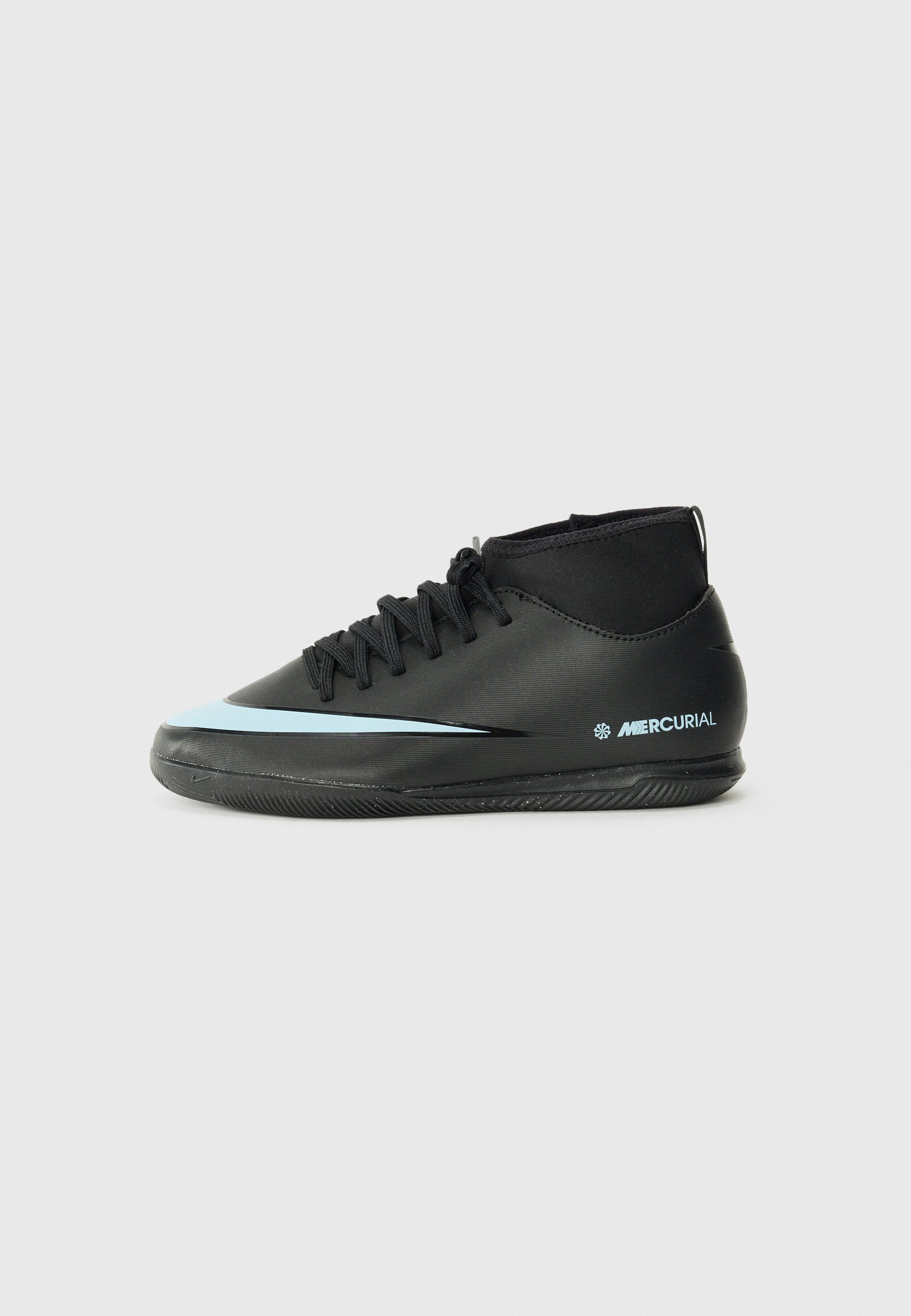 Nike Performance 10 CLUB UNISEX - Indoor football boots - black/ice blue