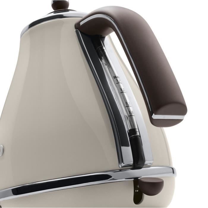 Icona Vintage Electric Kettle - DELONGHI - KBOV 2001.BG - 1.7 L - Concealed Stainless Steel Heating Element