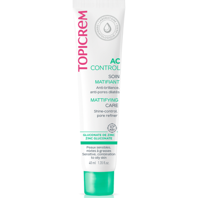 Topicrem AC Control Mattifying Care Glanskontroll Mattifiserende og anti-glans gel for fet hud 40 ml 40 ml