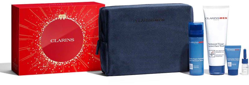 Conjunto de presente Clarins Men Hydration para as festas de fim de ano