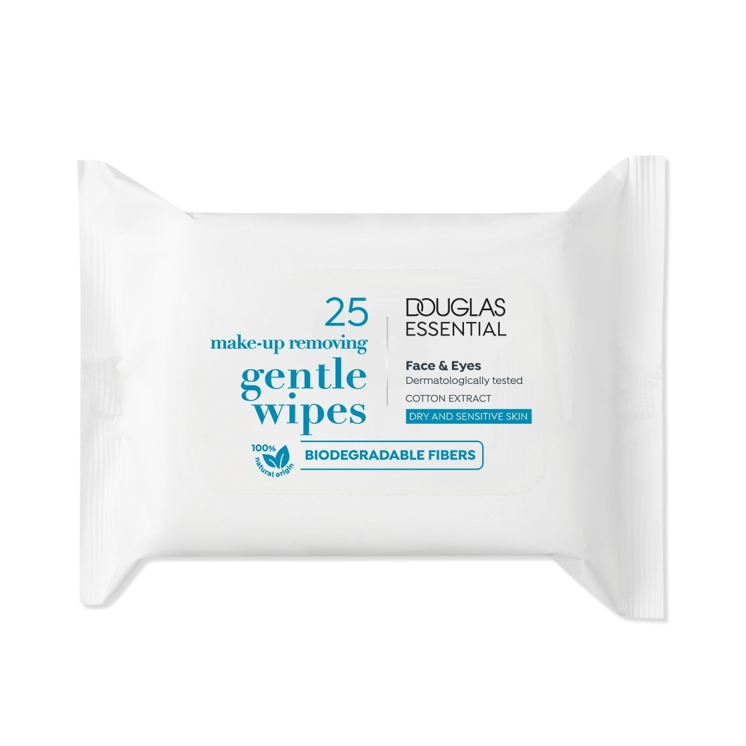 Douglas Collection Make-up Remover Essential Cleansing Wipes til skånsom makeupfjernelse – 25 stk.