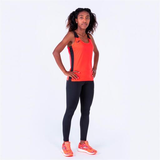Joma Record II Coral Fluor Black Tanktop