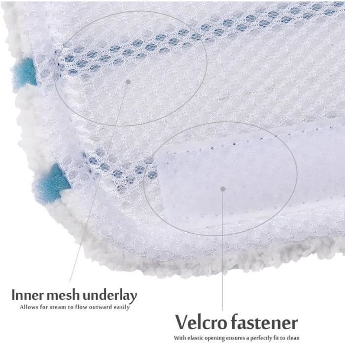Confezione da 5 panni rettangolari in microfibra per scope a vapore Black+Decker, prodotto originale per i modelli FSM1630/1610/P20/H13E5/1321