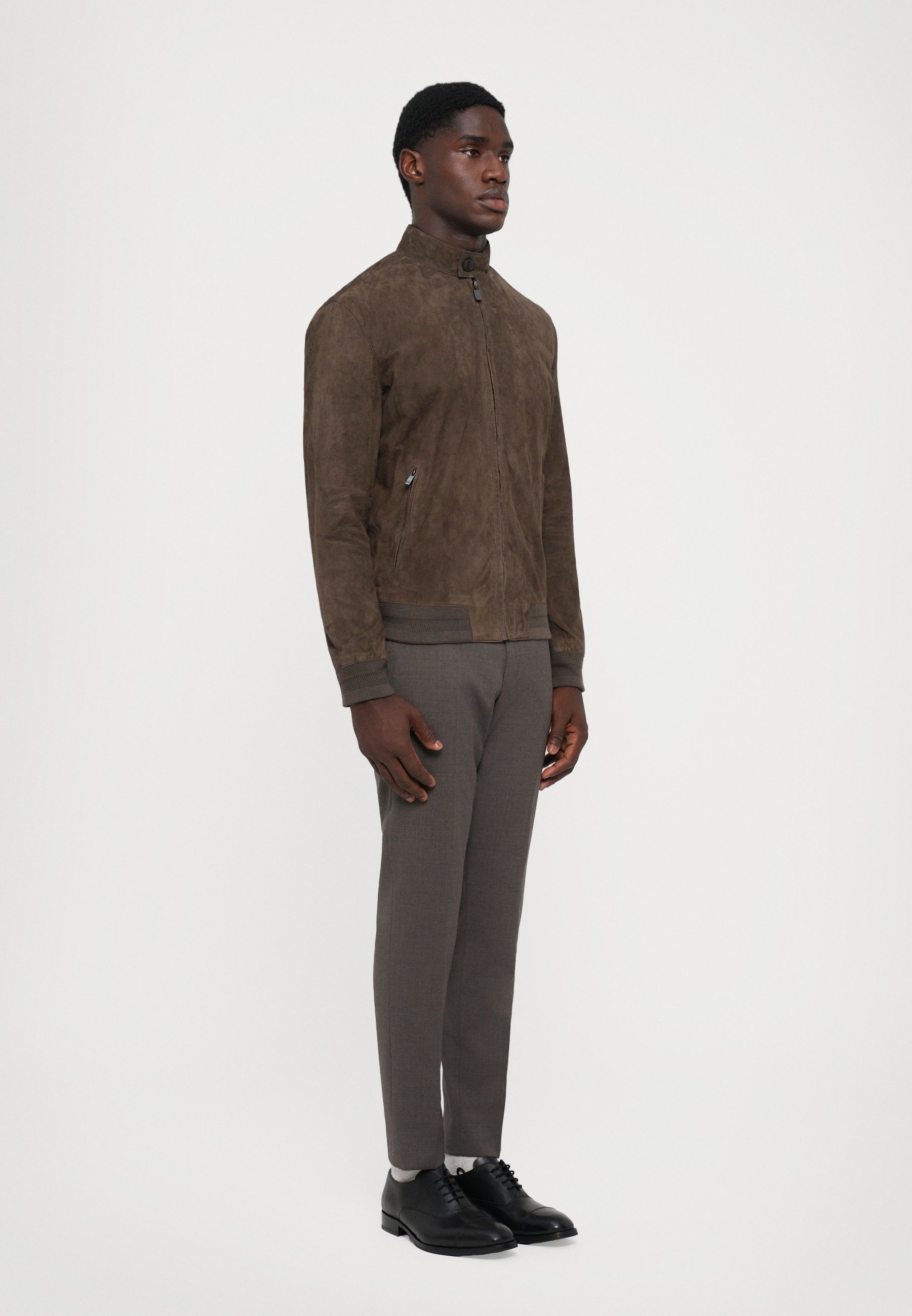 Veste en cuir Pal Zileri - marron