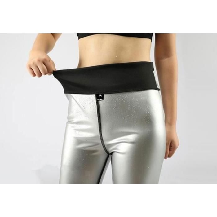 Calça de moletom feminina JINDING, legging esportiva de cintura alta feita com nanomateriais para acelerar a transpiração e obter uma barriga chapada.