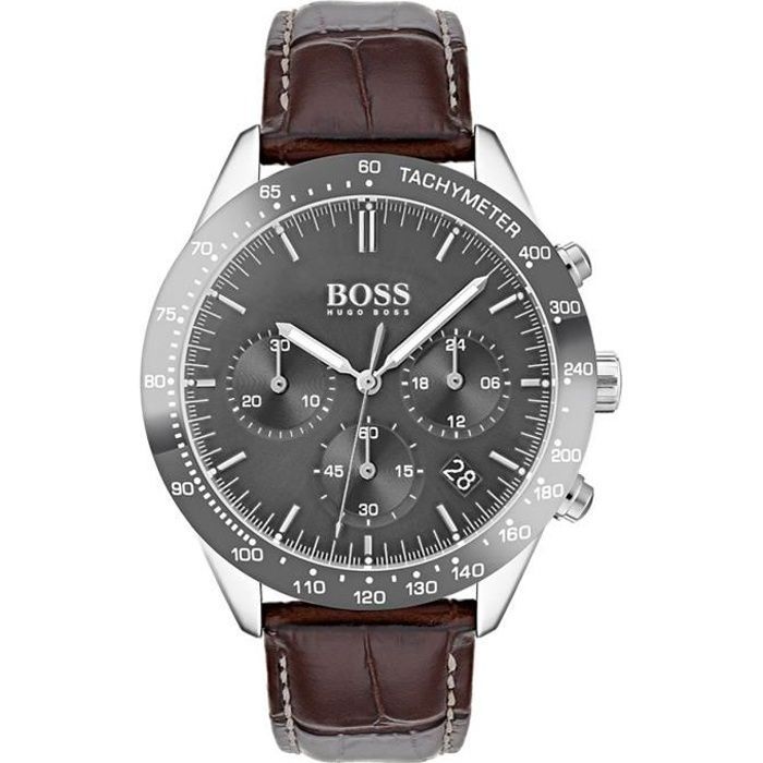 Reloj cronógrafo Hugo Boss para hombre con movimiento de cuarzo y correa de cuero 1513598