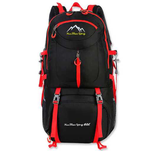  Wasserdichter 60-Liter-Freizeitrucksack mit 8 separaten Taschen für Trekking