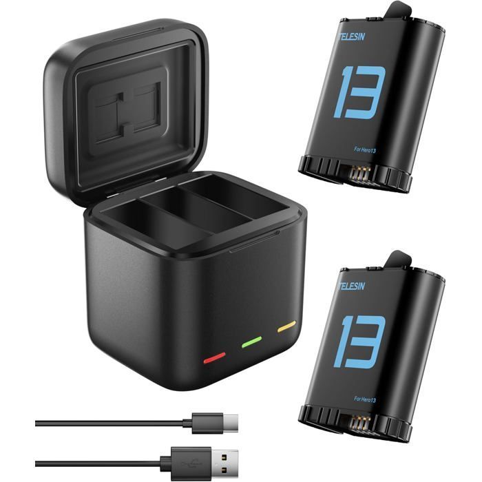 Accu - HERO13 - Enduro - 2100mAh - Lithium-ion - 3-kanaals lader
