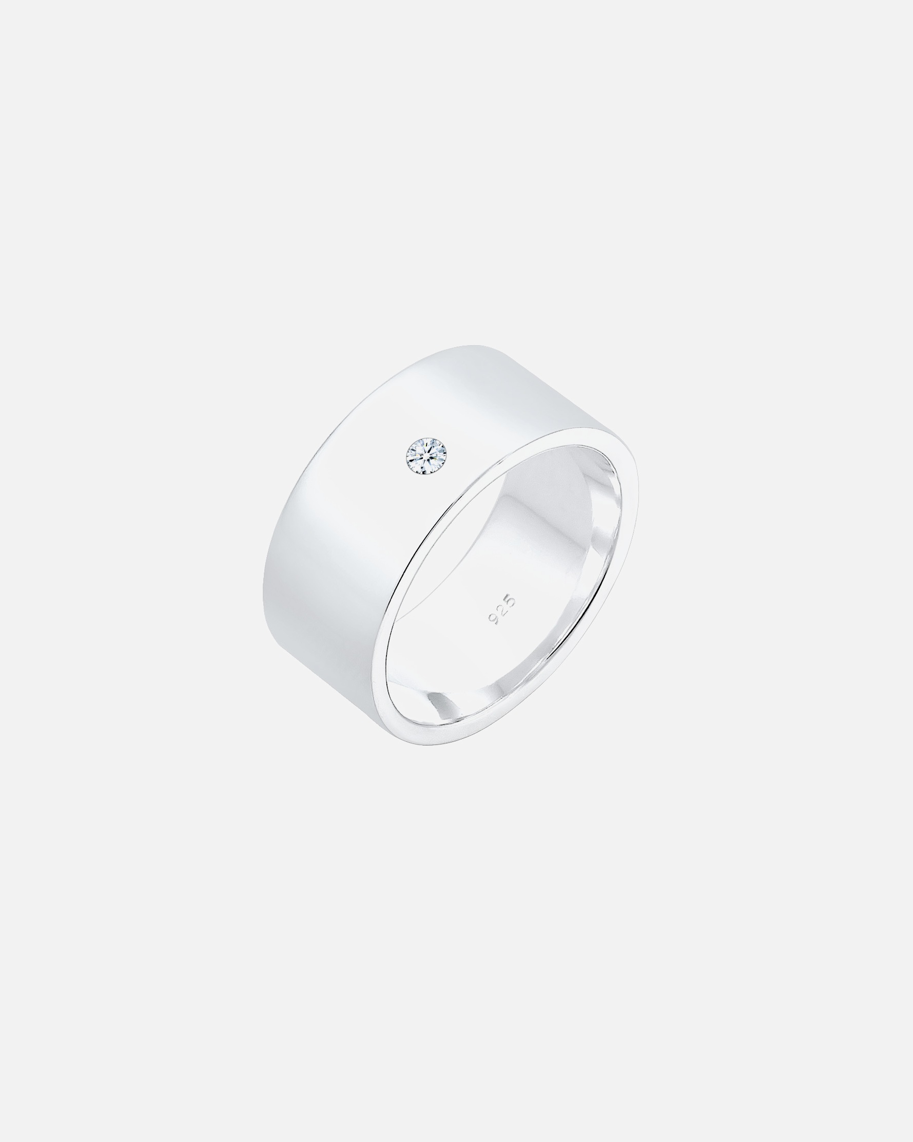 Elli DIAMONDS Femme Basic Modern avec Diamant (0,03 ct.) en Argent Sterling 925