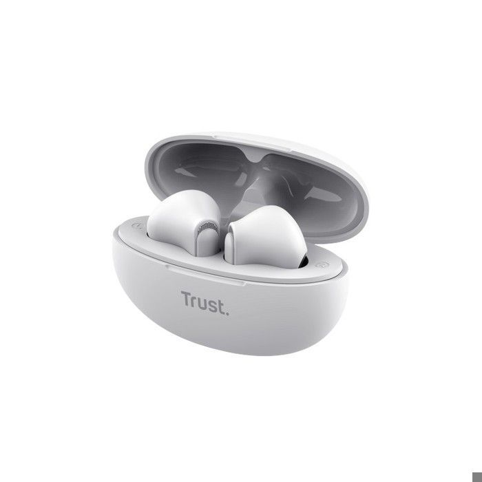 Auriculares Bluetooth Trust Yavi - Intraurales - 23 horas de autonomía - Reducción de ruido ENC - Blancos
