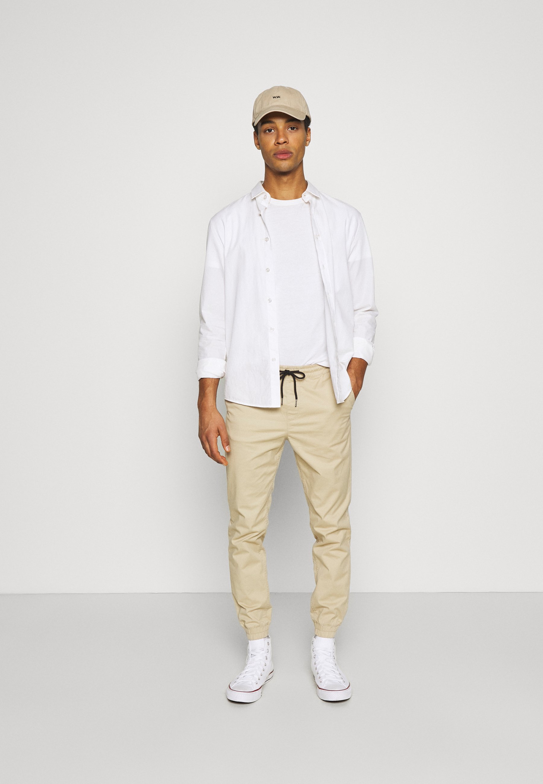 Pantalon Jack & Jones JJIGORDON JJLANE VEGA - poivre blanc