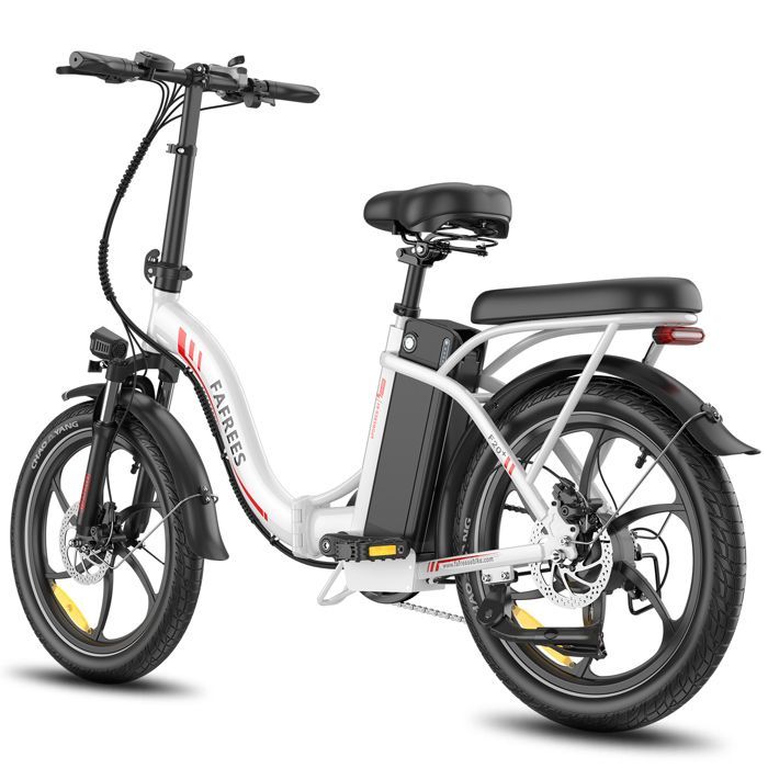 Vélo électrique pliant FAFREES F20+, 36V 20Ah 250W, Blanc