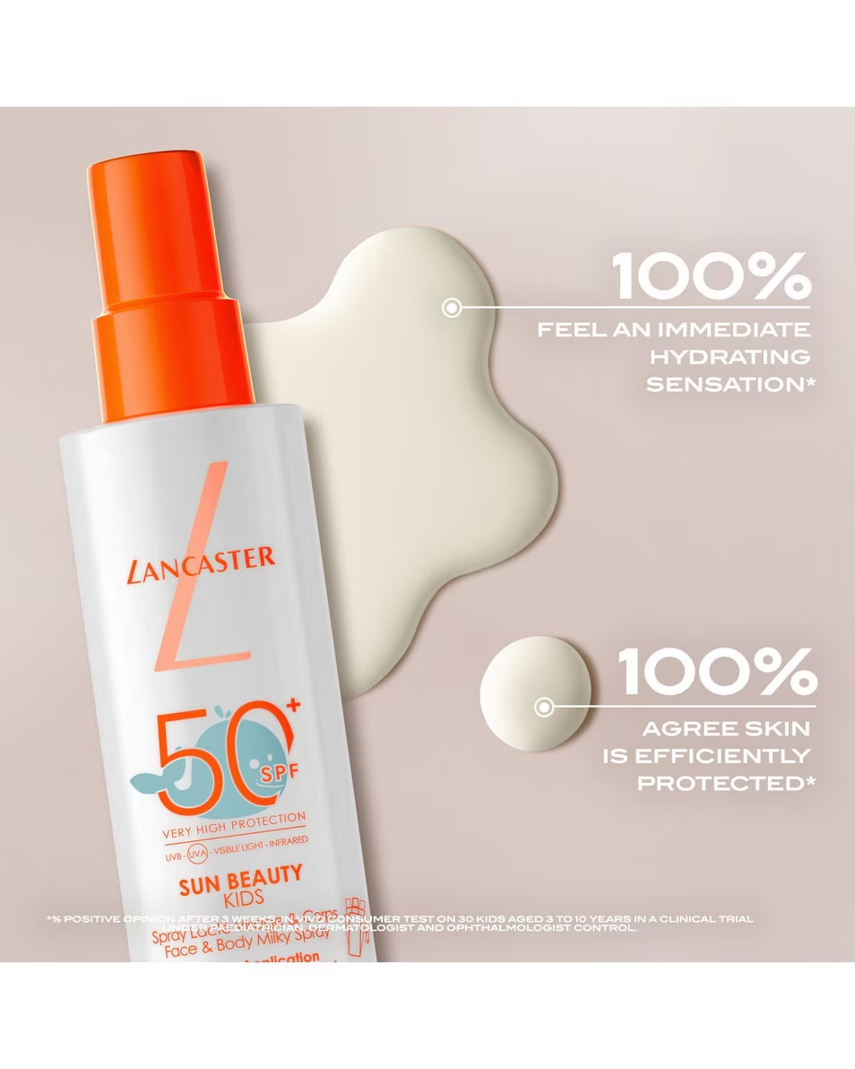 LANCASTER Sun Beauty Παιδικό Γαλακτώδες Σπρέι Προσώπου & Σώματος SPF50