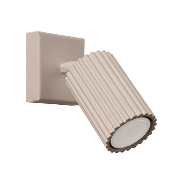 Kinkiet KARBON taupe ryflowany z regulowanym kloszem