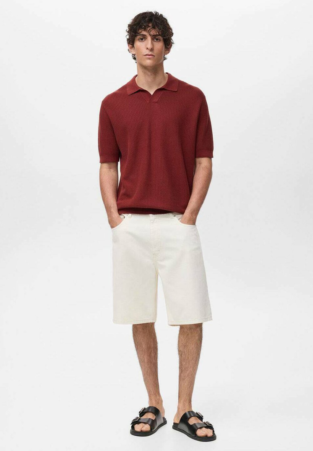 Polo Mango - bordeaux