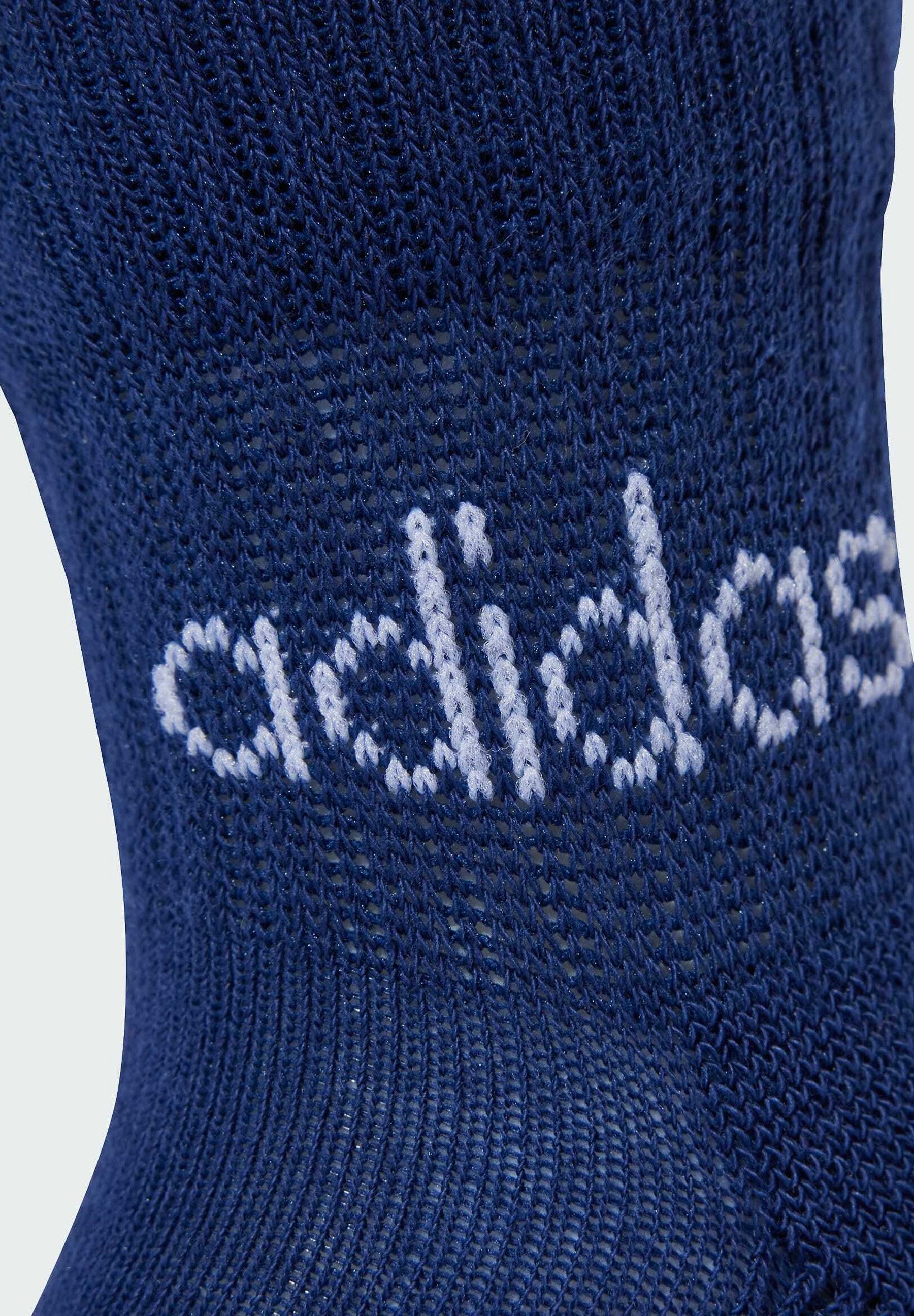 adidas Performance Lot de 5 chaussettes de sport unisexes - bleu foncé, bleu roi, bleu fluo, gris chiné