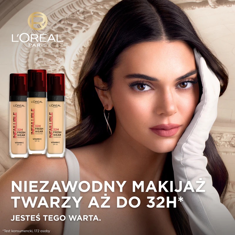 „L'Oréal Paris Infaillible 32H Fresh Wear“ ilgai išliekantis skystas makiažo pagrindas