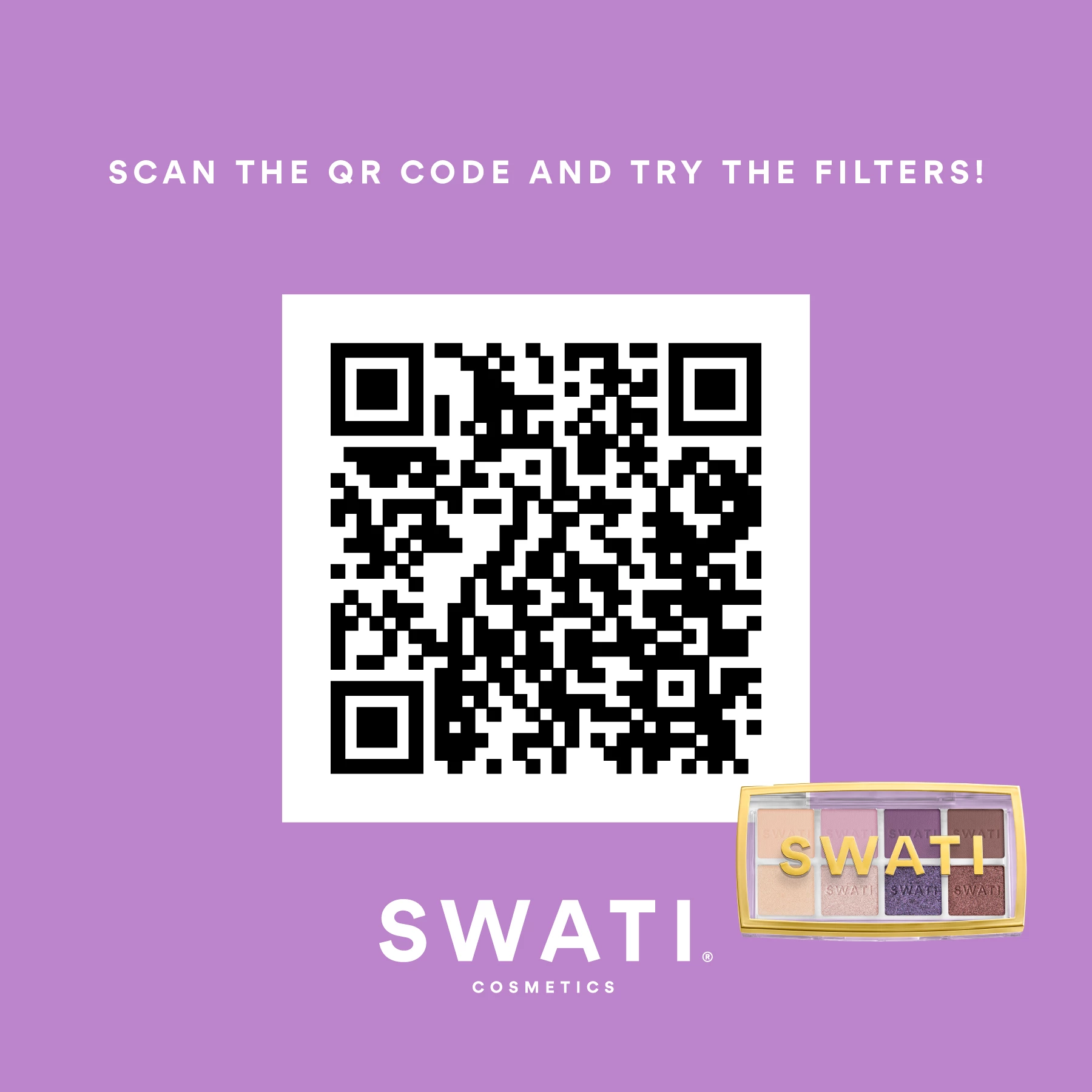 Paletă fard de pleoape Amethyst - SWATI Cosmetics