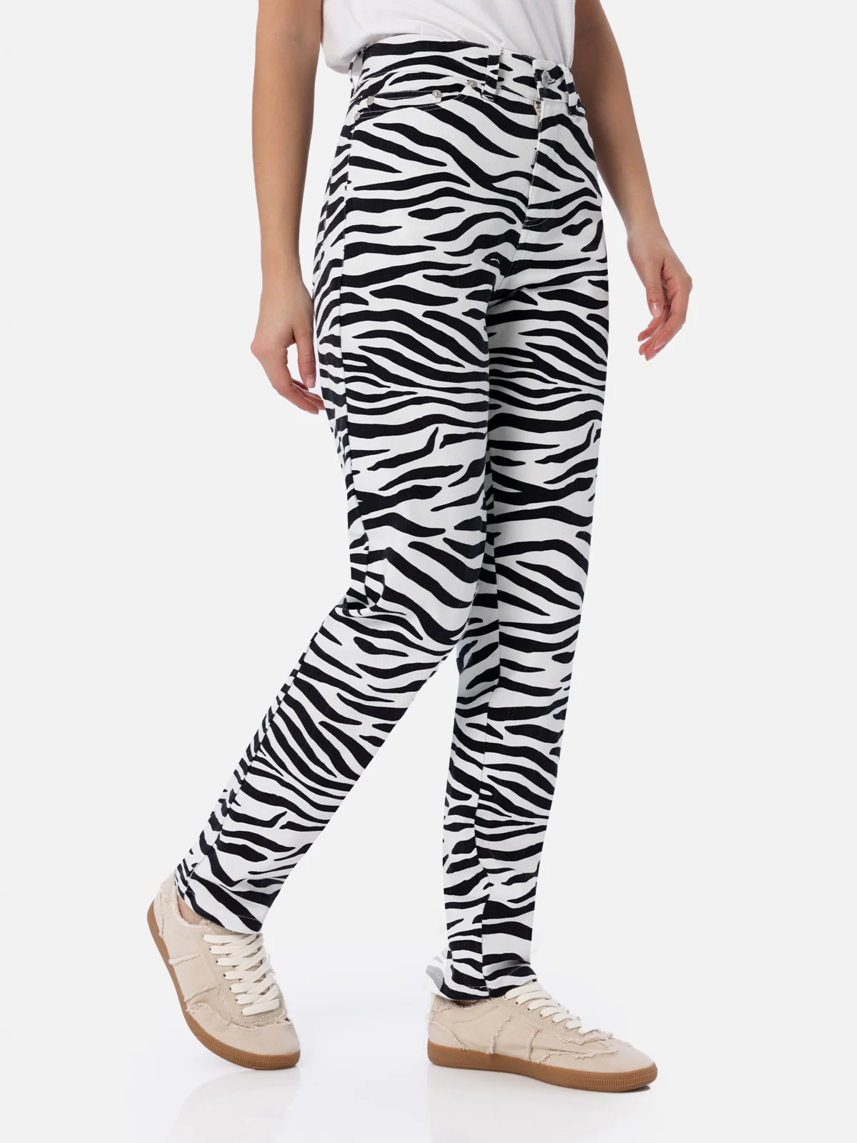 Belleville Damen-Denim mit Zebramuster