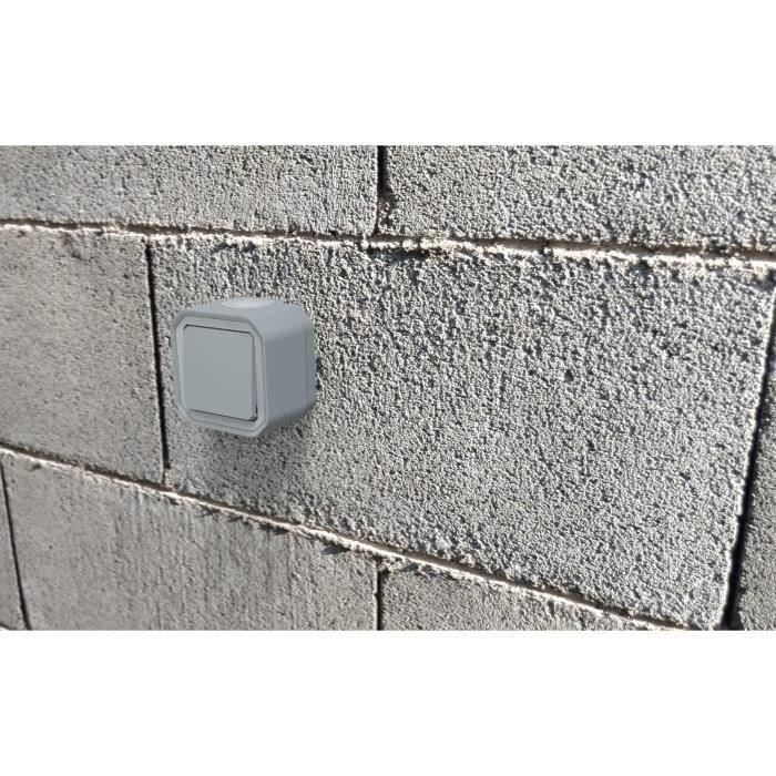 LEGRAND Plexo Wasserdichter Schalter oder Wechselschalter - 10 A - Grau