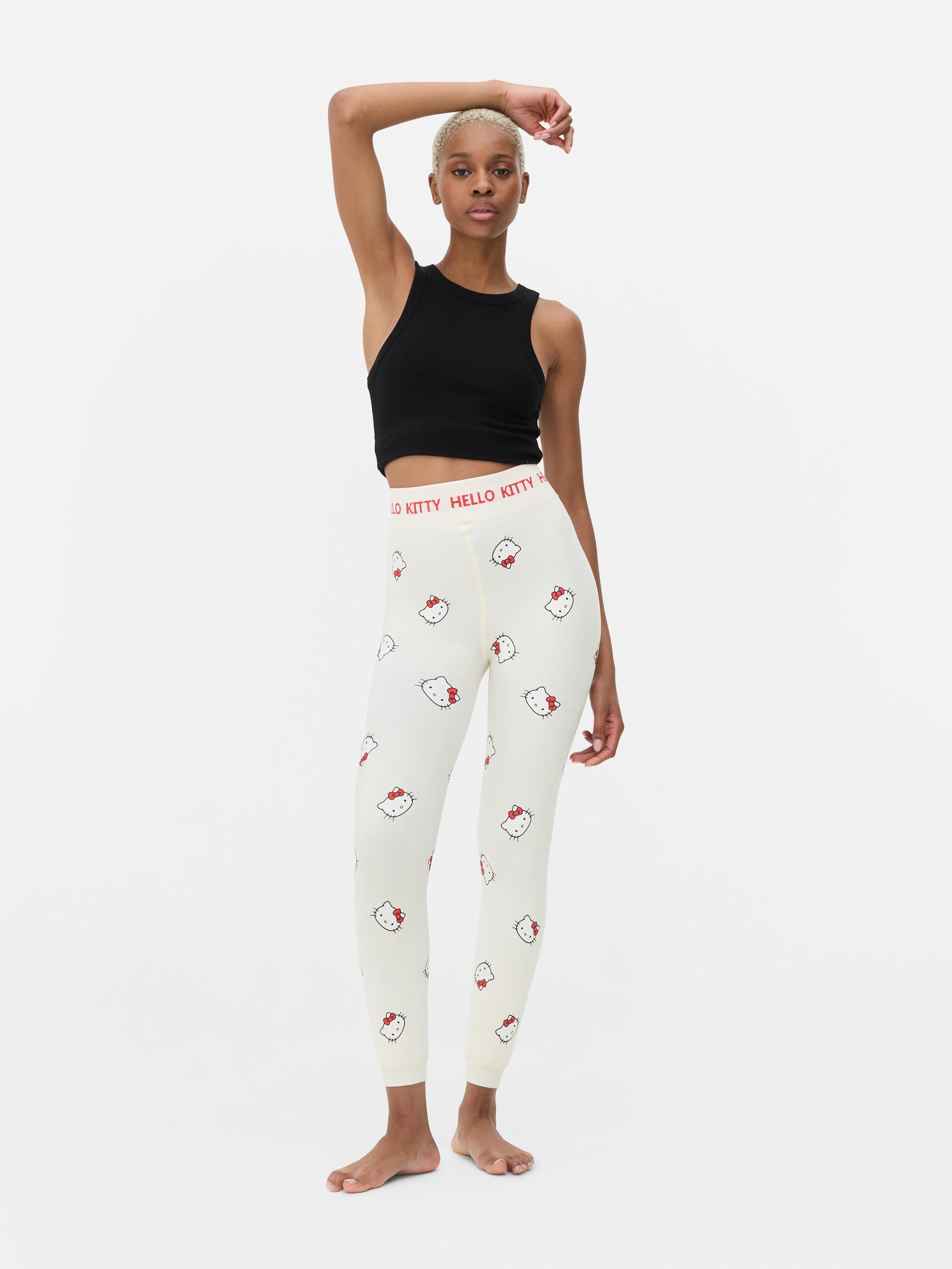Leggings in velluto con morbida fodera Hello Kitty. Goditi il massimo comfort con questi leggings termici con stampa Hello Kitty.