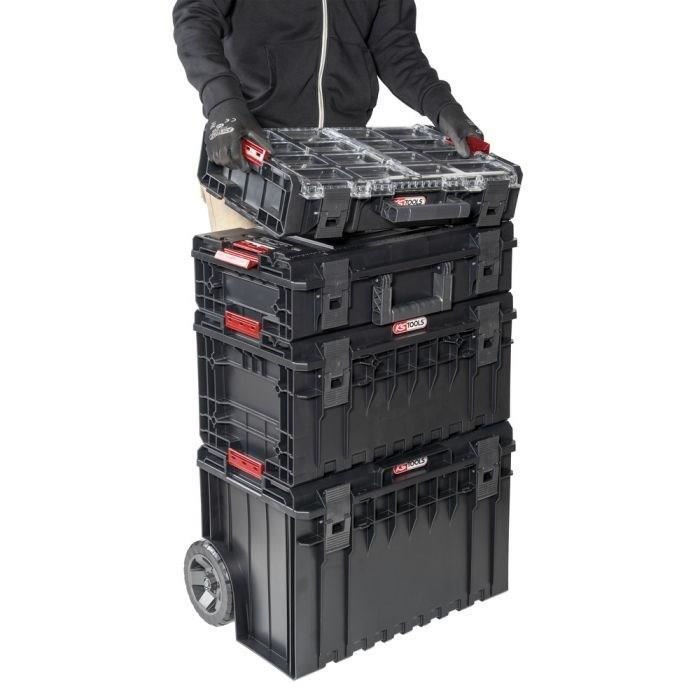 Estuche organizador - KS TOOLS - 850.0396F - Almacenamiento SCM - Caja de almacenamiento de 12 compartimentos - Bandeja de almacenamiento extraíble