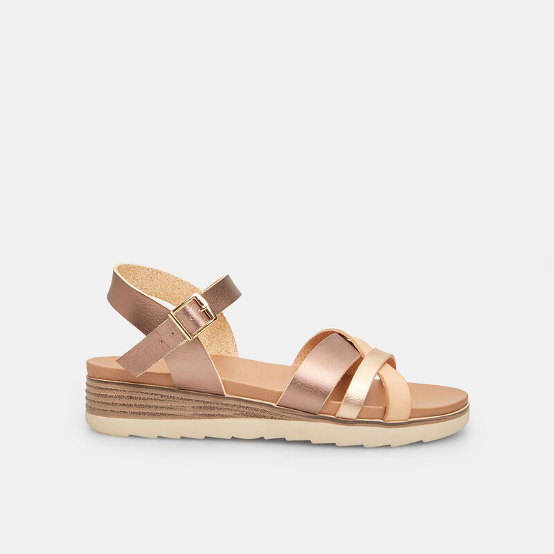 Damessandaal met sleehak van 3 cm