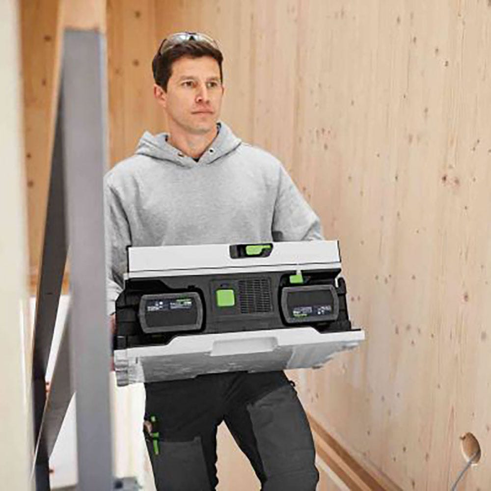 FESTOOL CSC SYS 50 18 V 168 mm akkus fűrész Systainer 5.2 Ah Bluetooth készlet 577376