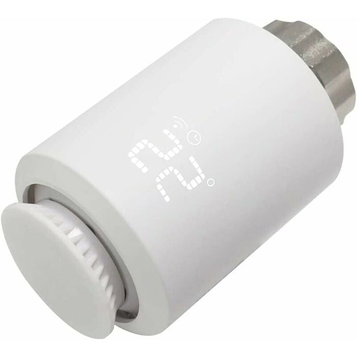 Válvula termostática para radiador ODIPIE Zigbee con conectividad programable y control inteligente para el hogar.