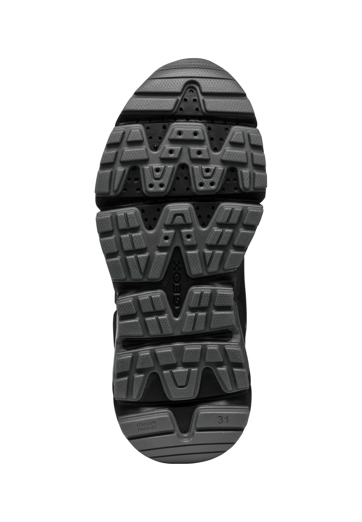 Geox J FLEXYPER PLUS - Hoge sneakers - zwart donkergrijs