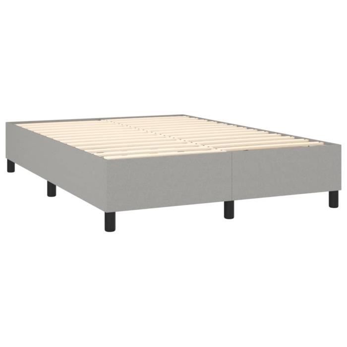 Base de colchón SALUTUYA - BD11881 - Gris claro - 140x190 cm - Tela