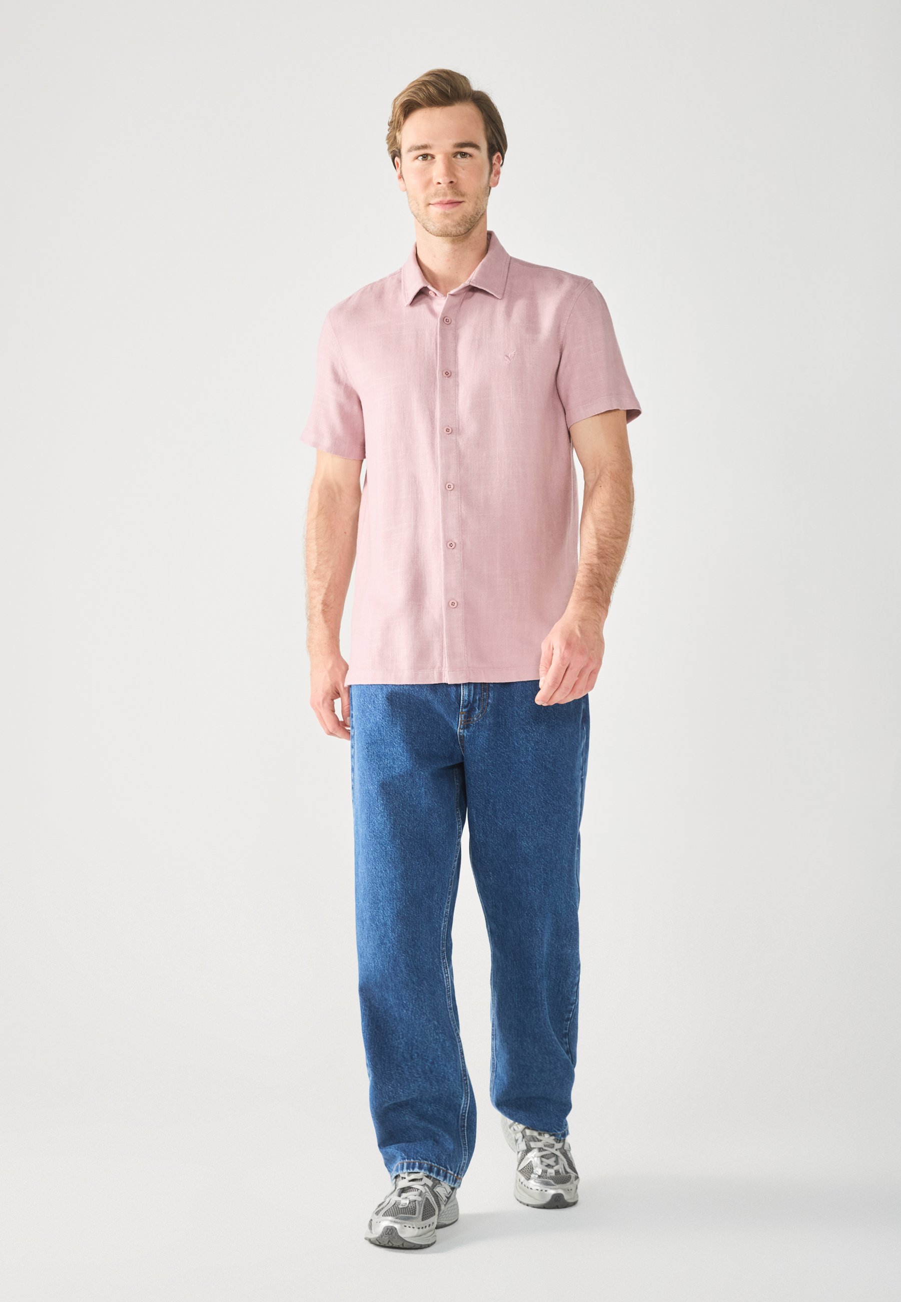 Pier One linnenmix shirt - shirt - roze
